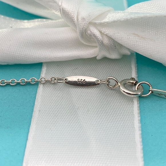 Tiffany & Co Peretti open heart necklace .925 6.8 grams 22mm 16” box MSRP $625 - Picture 8 of 10